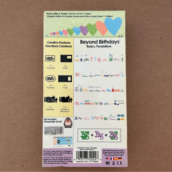 Cricut BEYOND BIRTHDAYS cardmaking shape - Picture 3 of 15